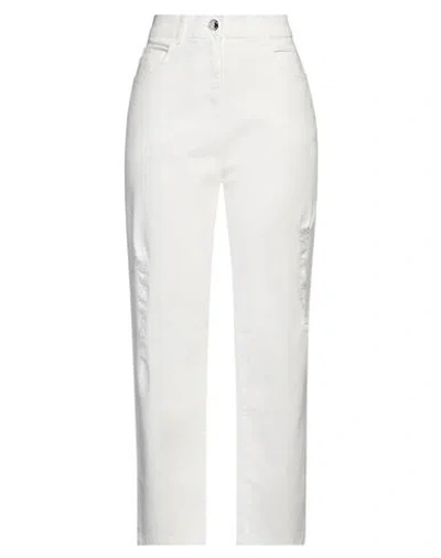 Pinko Woman Jeans White Size 29 Cotton, Elastane