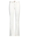 Pinko Woman Jeans White Size 30 Cotton, Elastane