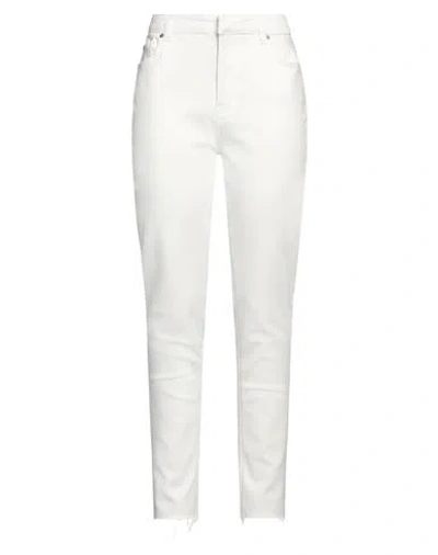 Pinko Woman Jeans White Size 31 Cotton, Viscose, Lyocell, Elastane