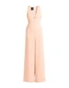 Pinko Woman Jumpsuit Apricot Size 12 Polyester, Elastane In Orange