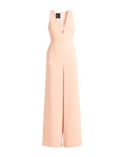 Pinko Woman Jumpsuit Apricot Size 12 Polyester, Elastane