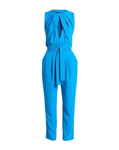 Pinko Woman Jumpsuit Azure Size 4 Polyester In Blue
