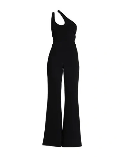 PINKO PINKO WOMAN JUMPSUIT BLACK SIZE L VISCOSE, POLYAMIDE, ELASTANE