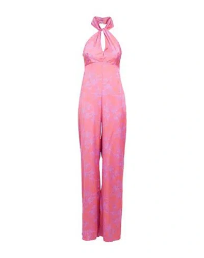 Pinko Woman Jumpsuit Coral Size 4 Polyester In Red