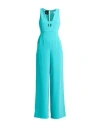 Pinko Woman Jumpsuit Green Size 8 Polyester, Elastane In Blue