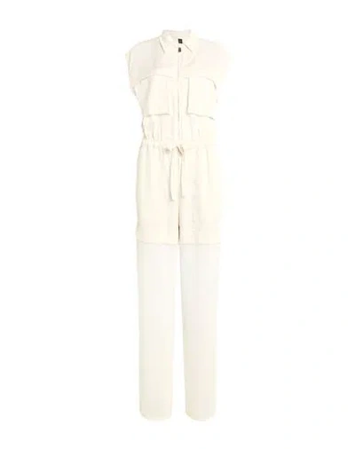 Pinko Woman Jumpsuit Ivory Size M Polyester In White