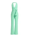 Pinko Halterneck Open-back Jumpsuit In Green