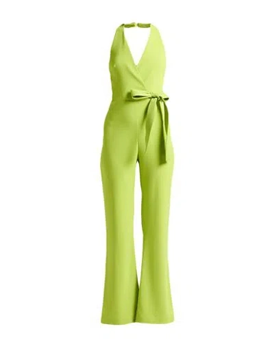 Pinko Woman Jumpsuit Lime Green Size 8 Polyester, Elastane