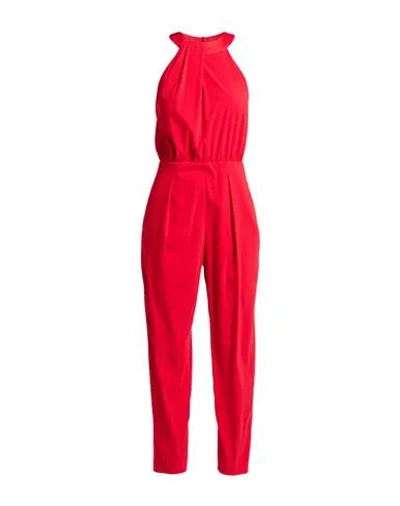 Pinko Woman Jumpsuit Red Size 6 Polyester, Elastane