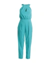 Pinko Woman Jumpsuit Turquoise Size 2 Polyester, Elastane In Blue