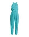 Pinko Woman Jumpsuit Turquoise Size 4 Polyester, Elastane In Blue