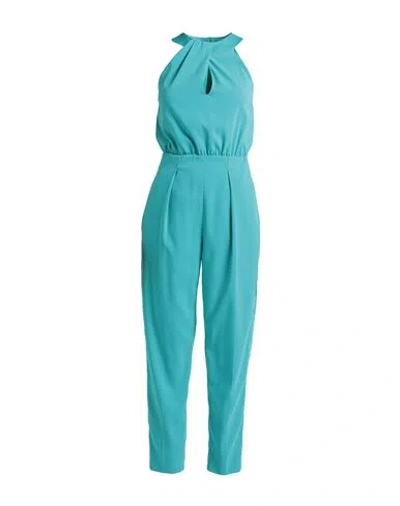 Pinko Woman Jumpsuit Turquoise Size 2 Polyester, Elastane In Blue
