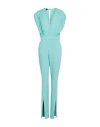 PINKO PINKO WOMAN JUMPSUIT TURQUOISE SIZE 8 POLYESTER, ELASTANE