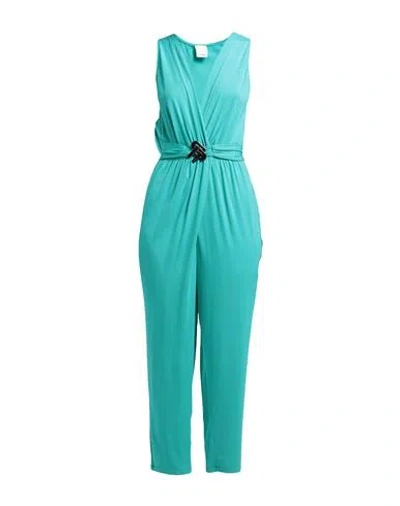 Pinko Woman Jumpsuit Turquoise Size M Modal, Elastane In Blue