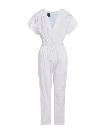 Pinko Woman Jumpsuit White Size 10 Cotton