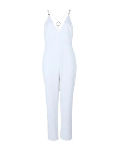 Pinko Woman Jumpsuit White Size 8 Polyester, Elastane