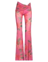 Pinko Woman Leggings Fuchsia Size M Polyester, Elastane In Pink