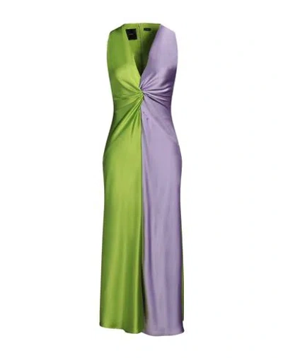 Pinko Woman Maxi Dress Acid Green Size 4 Polyester