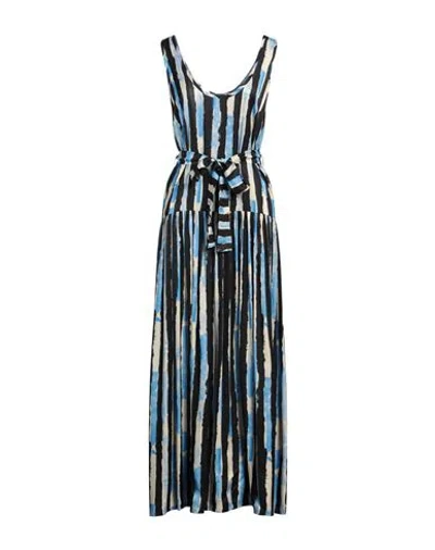 Pinko Once Striped Maxi Dress In Multi