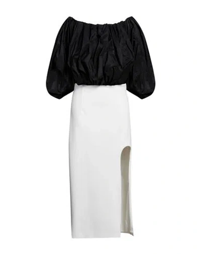 Pinko Woman Maxi Dress Black Size 8 Polyester, Elastane