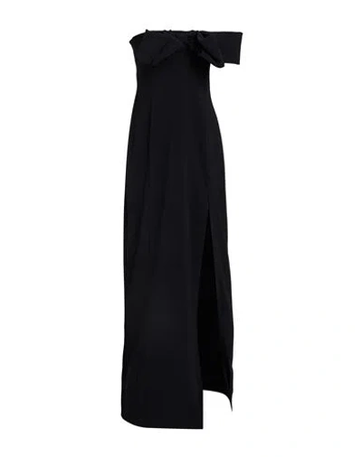 Pinko Woman Maxi Dress Black Size 12 Polyester, Elastane