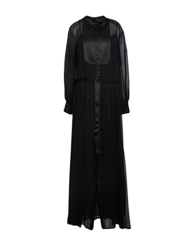 Pinko Woman Maxi Dress Black Size 4 Polyester