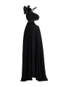 Pinko Ruffled-detailing One-shoulder Gown In Black