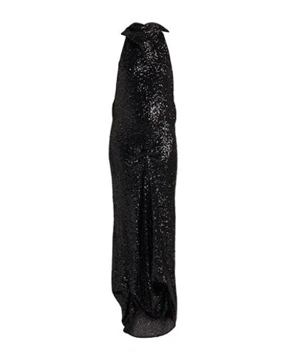 Pinko Woman Maxi Dress Black Size 8 Nylon, Elastane