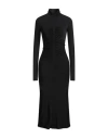 Pinko Woman Maxi Dress Black Size L Modal, Elastane In Black
