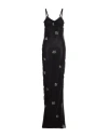 Pinko Woman Maxi Dress Black Size L Polyamide, Elastane In Black