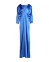Pinko Woman Maxi Dress Blue Size 10 Polyester