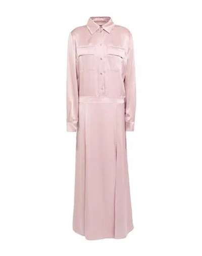 Pinko Woman Maxi Dress Blush Size 10 Acetate, Polyester