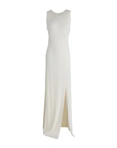 Pinko Woman Maxi Dress Cream Size S Viscose, Elastane In White