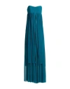 Pinko Woman Maxi Dress Deep Teal Size 4 Polyester, Elastane In Green