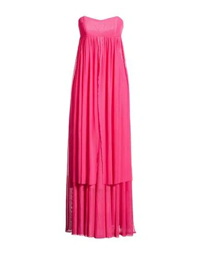 Pinko Woman Maxi Dress Fuchsia Size 2 Polyester, Elastane