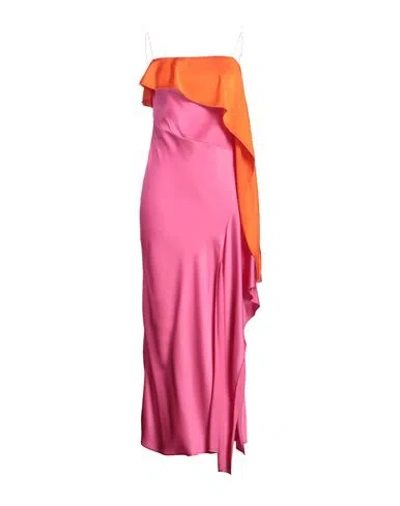 Pinko Woman Maxi Dress Fuchsia Size 4 Polyester, Elastane