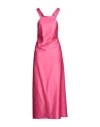 Pinko Woman Maxi Dress Fuchsia Size 4 Polyester, Elastane In Pink