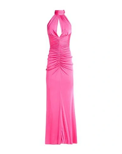 Pinko Woman Maxi Dress Fuchsia Size L Viscose