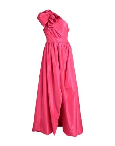 Pinko Woman Maxi Dress Garnet Size 6 Polyester In Red