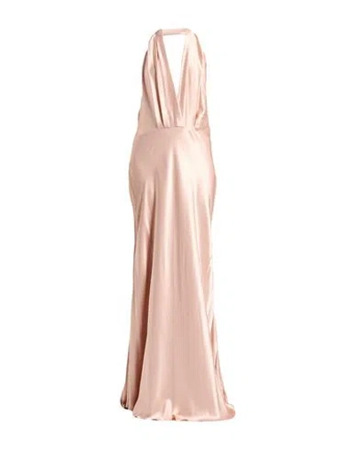 Pinko Woman Maxi Dress Light Pink Size 10 Viscose