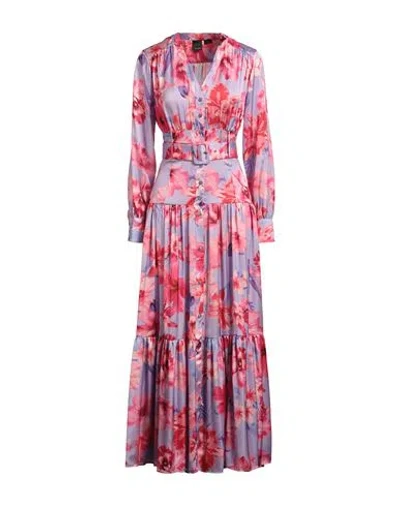 Pinko Woman Maxi Dress Lilac Size 14 Polyester In Purple