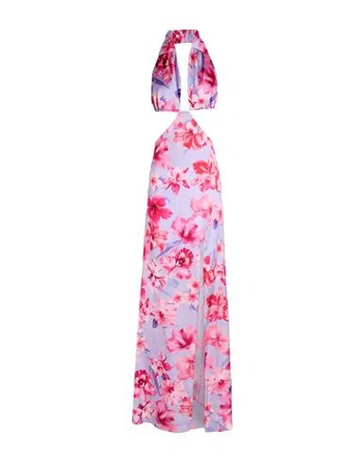 Pinko Woman Maxi Dress Lilac Size 6 Polyester In Purple