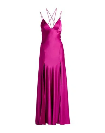 Pinko Woman Maxi Dress Magenta Size 2 Polyester In Purple
