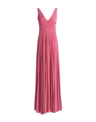 Pinko Woman Maxi Dress Magenta Size S Viscose, Metallic Fiber, Polyamide, Elastane