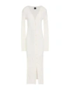 Pinko Woman Maxi Dress Off White Size M Cotton, Nylon In White