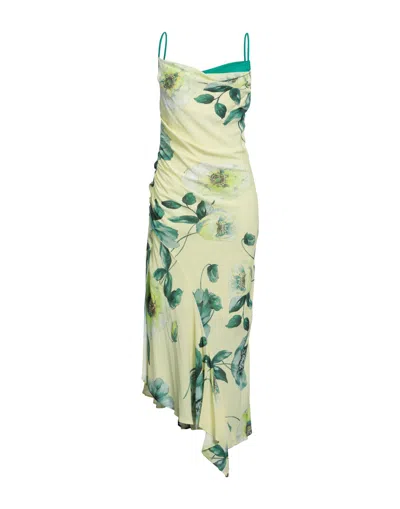 Pinko Long Dresses In Yellow