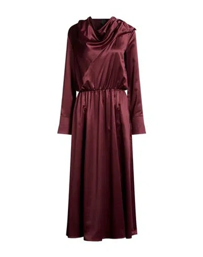 Pinko Woman Maxi Dress Plum Size 8 Polyester In Purple