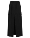 Pinko Woman Maxi Skirt Black Size S Polyester, Viscose, Elastane