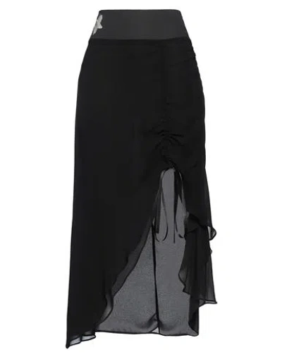 Pinko Woman Maxi Skirt Black Size S Viscose, Cotton