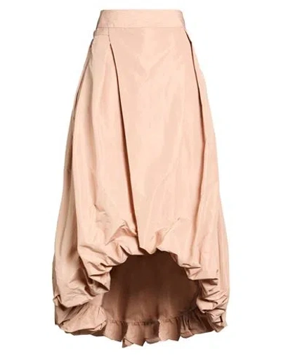 Pinko Woman Maxi Skirt Blush Size 6 Polyester